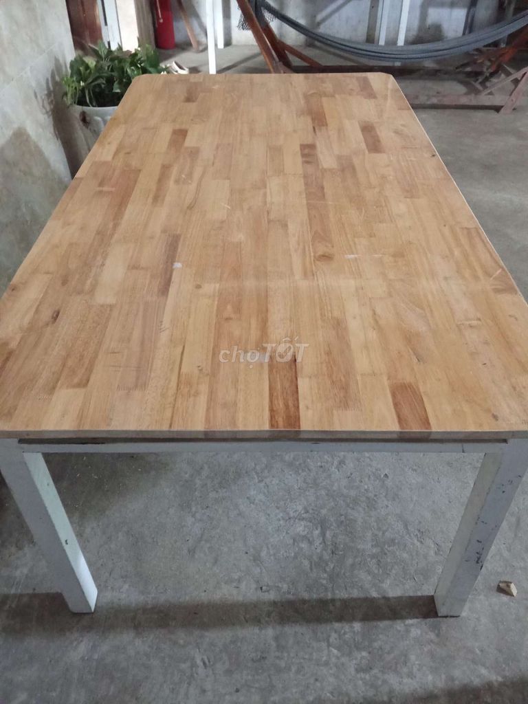 Bàn làm việc gỗ sắt 1m6x90cm đã sử dụng. Mua bán Bàn ghế tại Thành phố Bến Tre Bến Tre được đăng bởi Mr Sơn  hình 1