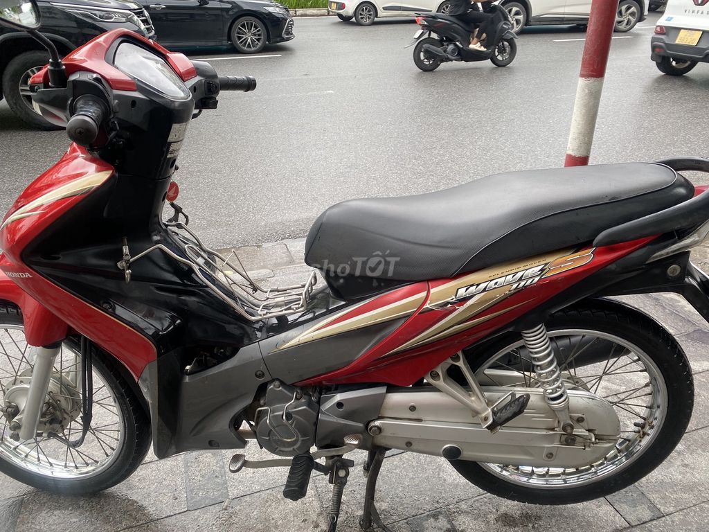 Хонда Вейв S 2011 Черно-красная 110cc