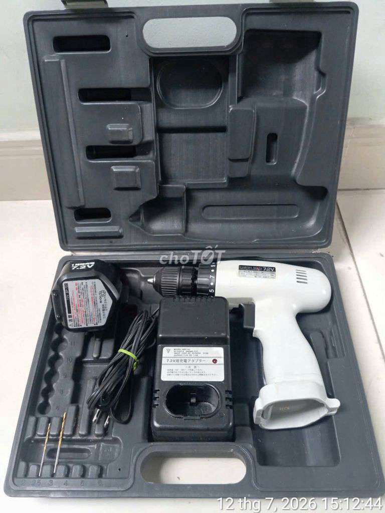 Máy khoan pin EARTH MAN C-7250 7.2V Nhật Bản. Mua bán Nội thất, đồ gia dụng khác tại Quận Bình Thạnh Tp Hồ Chí Minh được đăng bởi thanhnam hình 1