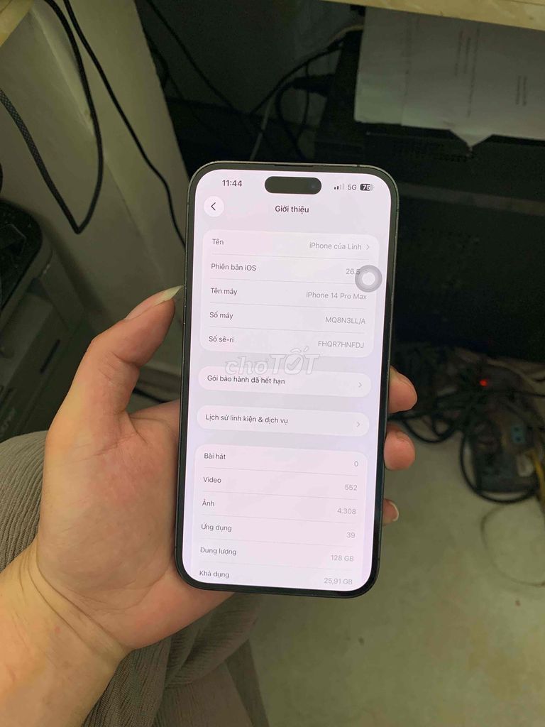 Apple iPhone 14 Pro Max 128GB Đen - Mỹ. Mua bán Điện thoại tại Quận Hồng Bàng Hải Phòng được đăng bởi Long hình 1
