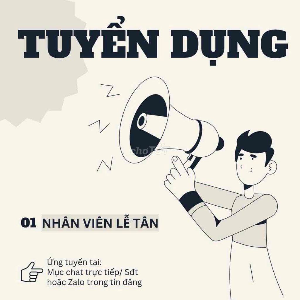 Tuyển Nữ Nhân Viên Lễ Tân