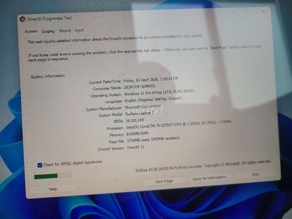 Microsoft Surface Laptop 3 i5 15 inch 8GB/256GB. Mua bán Laptop tại Thành phố Thủ Đức Tp Hồ Chí Minh được đăng bởi Long hình 1