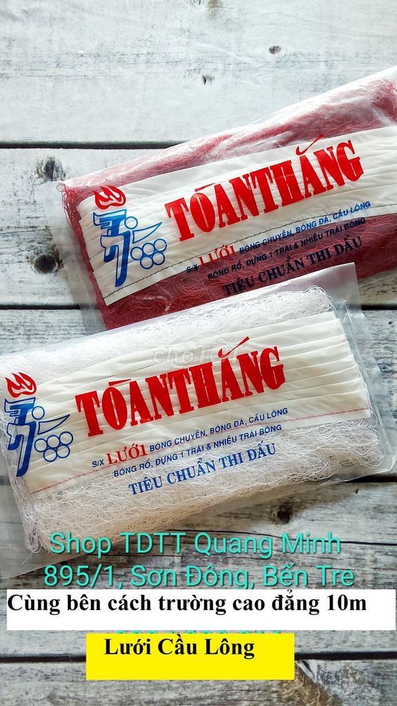 Lưới cầu lông | Shop TDTT Quang Minh. Mua bán Đồ thể thao, Dã ngoại tại Thành phố Bến Tre Bến Tre được đăng bởi CHAI LỌ BEAUTYCOCO hình 1