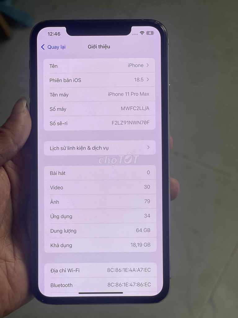 iphone 11promax 64g gold quốc tế full 100%. Mua bán Điện thoại tại Quận Bình Tân Tp Hồ Chí Minh được đăng bởi Tuấn hình 1