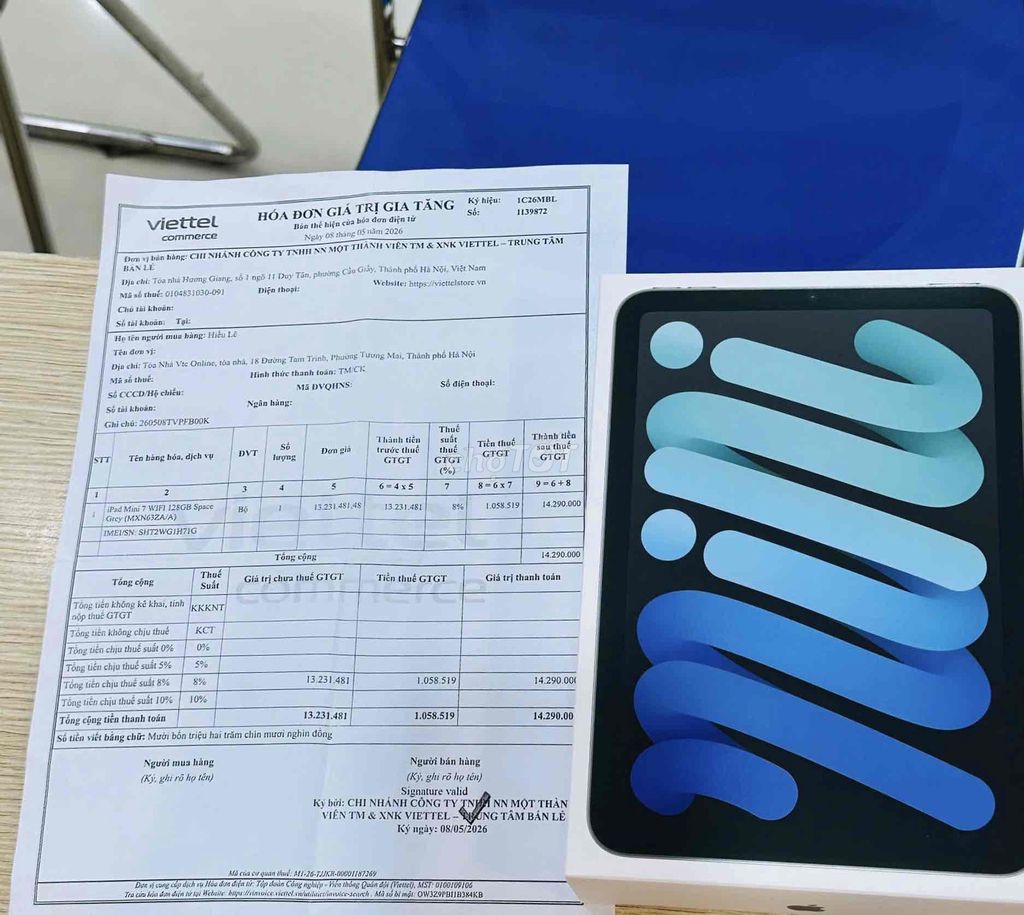 Em Bán iPad Mini 7 128GB New. Mua bán Máy tính bảng tại Quận Đống Đa Hà Nội được đăng bởi Bảo Táo Store hình 1