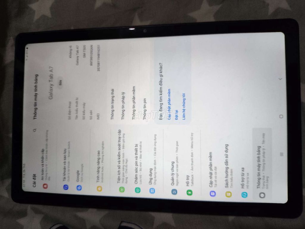 Samsung Galaxy Tab A7 10 inch. Mua bán Máy tính bảng tại Quận Bình Tân Tp Hồ Chí Minh được đăng bởi tỉnh hình 1
