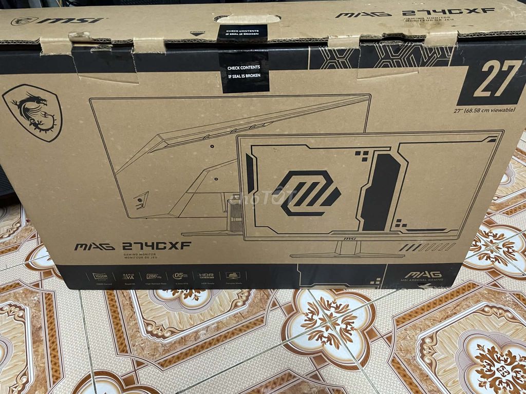 Màn hình MSI MAG 274CXF 27 inch cong 280hz. Mua bán Phụ kiện (Màn hình, Chuột...) tại Quận 3 Tp Hồ Chí Minh được đăng bởi Hiếu hình 1