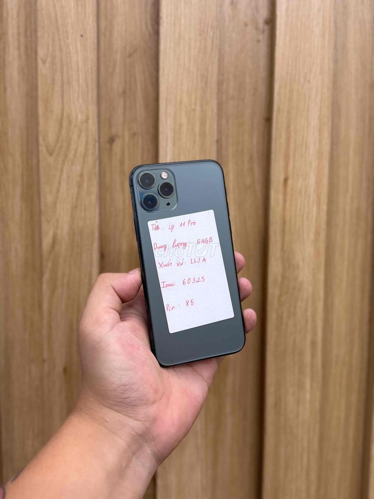 Apple iPhone 11 Pro 64GB Xám LL/A Zin all. Mua bán Điện thoại tại Quận Đống Đa Hà Nội được đăng bởi  HT Mobie Trả góp nợ xáu bao duyệt hình 1