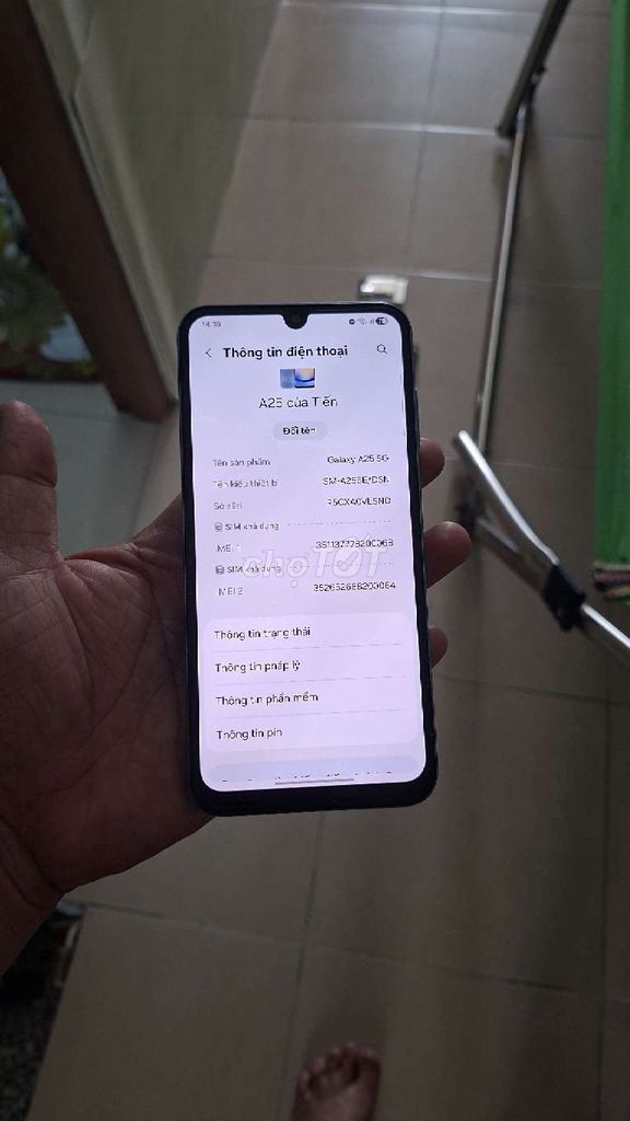 Samsung A25 5G 8GB/128GB 3tr4 màu xanh. Mua bán Điện thoại tại Quận Tân Bình Tp Hồ Chí Minh được đăng bởi Tiến Dương hình 1