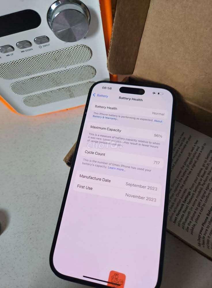 15 pro 128g Quốc tế🔋zin 97%. Mua bán Điện thoại tại Thành phố Vũng Tàu Bà Rịa - Vũng Tàu được đăng bởi An Store hình 3