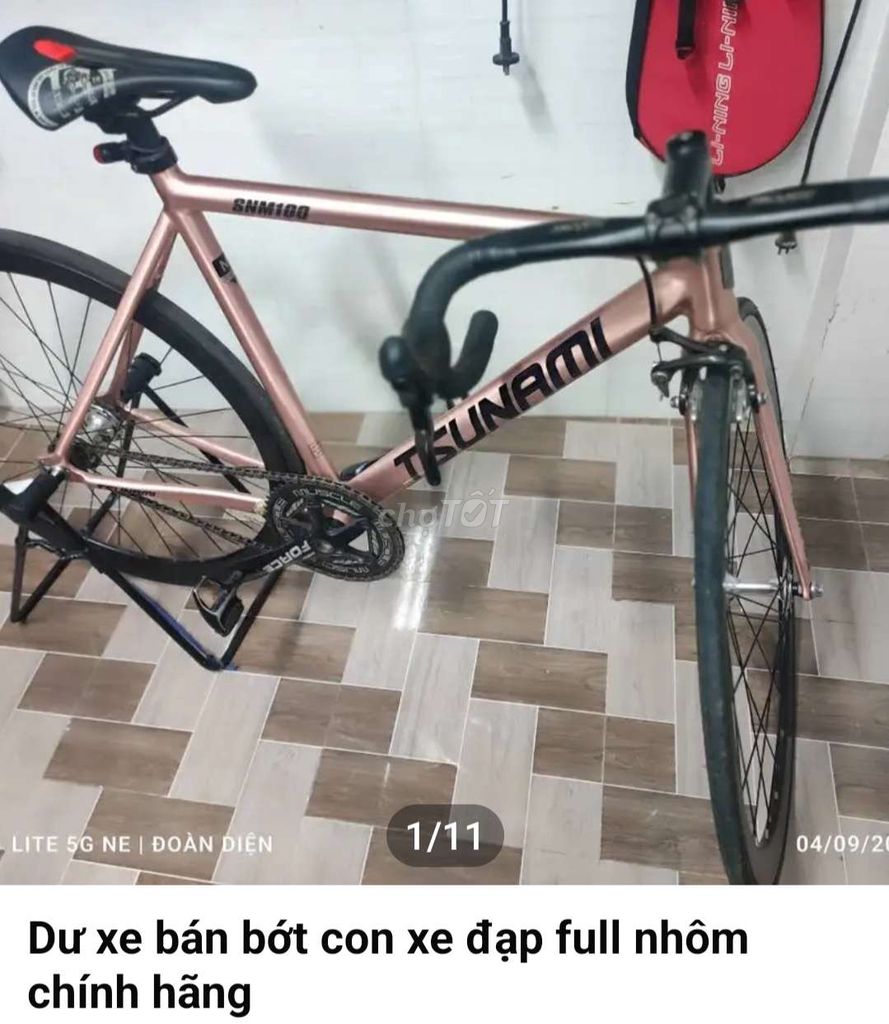 Xe đạp thể thao Tsunami Nhôm Hồng. Mua bán Xe đạp tại Thị xã Tân Uyên Bình Dương được đăng bởi Đoàn Diện hình 2