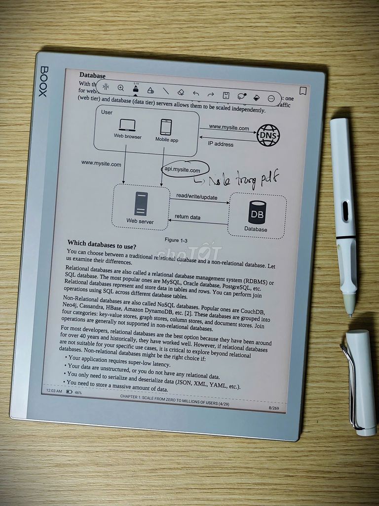 Boox Note X 3G|32G (Note Air 2 nội địa), Used.. Mua bán Máy tính bảng tại Thành phố Thủ Đức Tp Hồ Chí Minh được đăng bởi BaoBinKindle hình 1