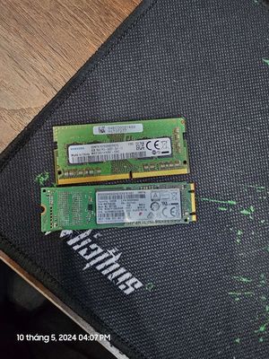 M MUỐN BÁN SSD 128 VÀ RAM 4GB PC4 ĐỀU CỦA SAMSUNG