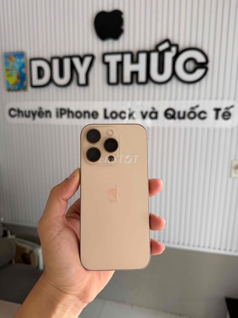 Apple iPhone 16 Pro 128GB Vàng Gold mỹ sài 2 sim. Mua bán Điện thoại tại Quận Ninh Kiều Cần Thơ được đăng bởi Duy Thức chuyên iphone Lock Cần Thơ hình 1