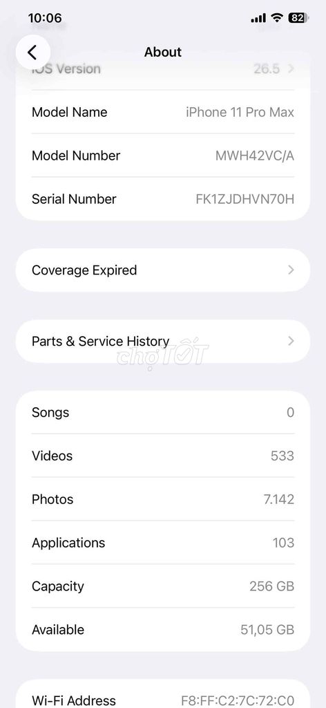 Apple iPhone 11 Pro Max 256GB Đen xám 74%. Mua bán Điện thoại tại Quận Sơn Trà Đà Nẵng được đăng bởi Thuong Nguyen Van hình 1