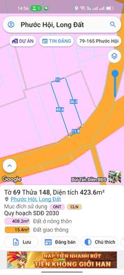 Đất gần biển Lộc An và biển Phước Hải , 423m2,  sát bên đg ven biển. Mua bán đất tại Huyện Đất Đỏ Bà Rịa - Vũng Tàu được đăng bởi Nguyễn Huệ