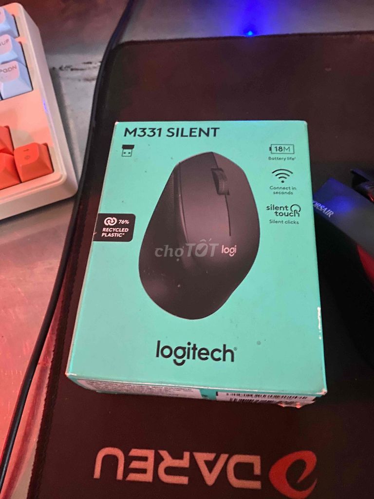 Chuột Logitech M331 Silent Đen. Mua bán Phụ kiện (Màn hình, Chuột...) tại Quận 6 Tp Hồ Chí Minh được đăng bởi Hiếu Phạm hình 1