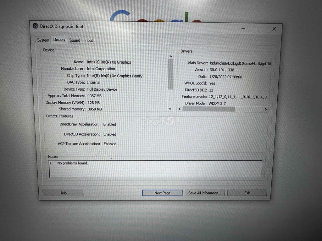 Dell Inspiron 3501 i5-1135G7 15.6 inch 8GB/256GB. Mua bán Laptop tại Thành phố Thủ Dầu Một Bình Dương được đăng bởi Nguyễn Cao Trí hình 1