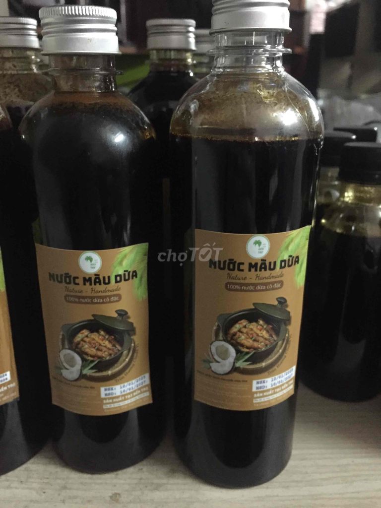 Nước màu dừa bến tre nguyên chất chai 500ml