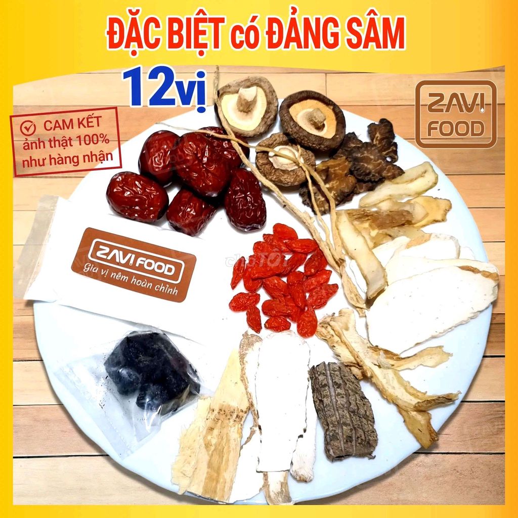 Thang tiềm gà thuốc bắc ZAVI FOOD 12 vị