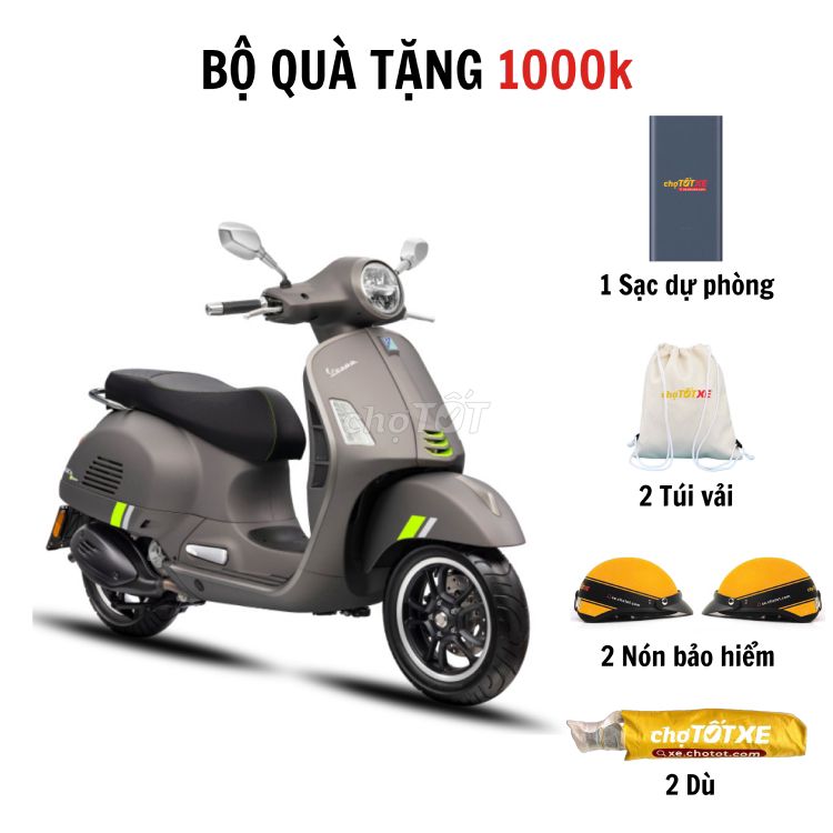 VESPA GTS 300 SUPER TECH ABS CÙNG BỘ QUÀ HẤP DẪN