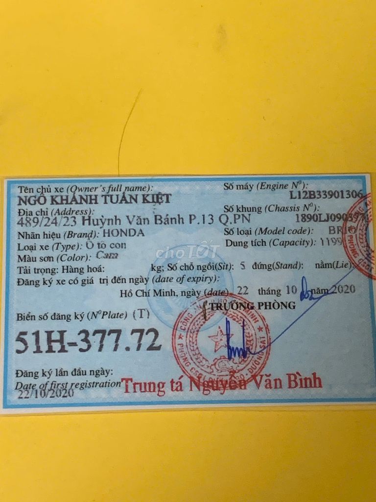 Honda Brio 2020 RS - 10200 km. Mua bán Ô tô tại Quận Bình Tân Tp Hồ Chí Minh được đăng bởi Kiệt Ngô hình 10