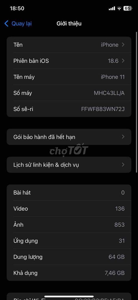 Apple iPhone 11 64GB. Mua bán Điện thoại tại Huyện Giao Thủy Nam Định được đăng bởi doãn văn hiệu hình 1