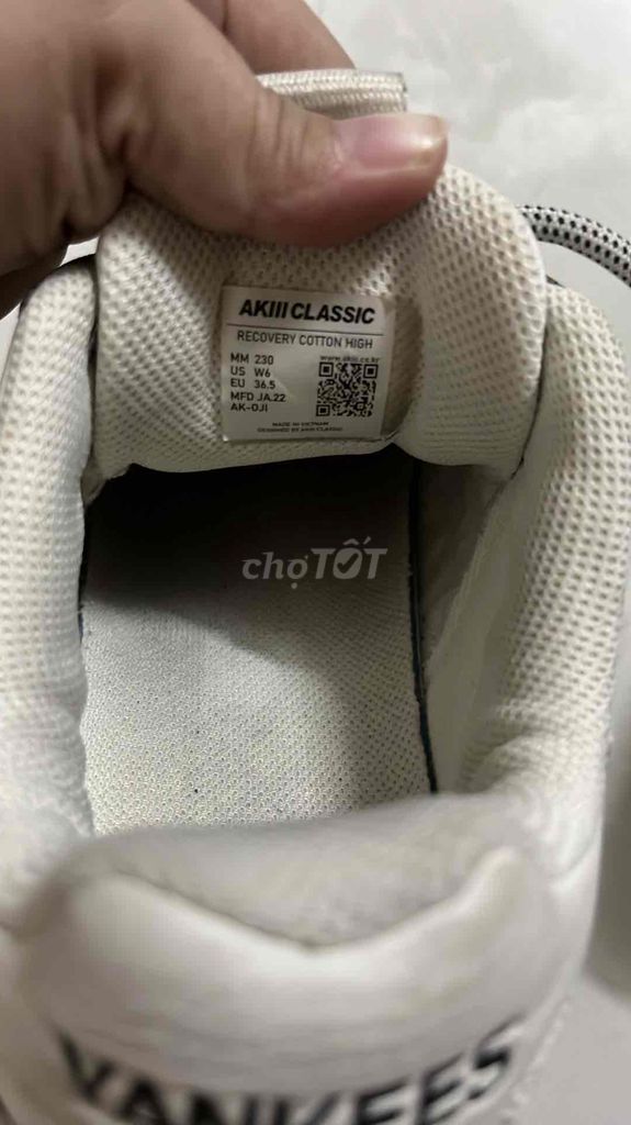 Giày Sneaker MLB da trắng nữ