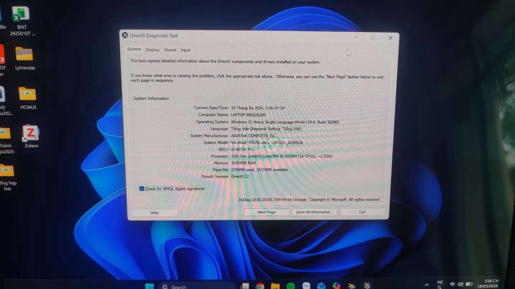 ASUS Vivobook 14 i5-12500H 16GB/512GB. Mua bán Laptop tại Thành phố Thủ Đức Tp Hồ Chí Minh được đăng bởi Thành Trí hình 1