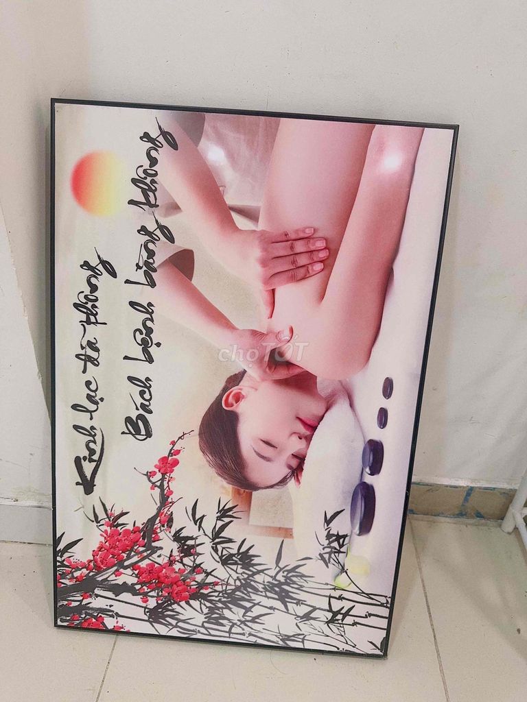 Tranh treo tường Spa 4 tấm 50x70 Mới 99%. Mua bán Đồ sưu tầm, đồ cổ tại Quận Phú Nhuận Tp Hồ Chí Minh được đăng bởi Haily hình 1