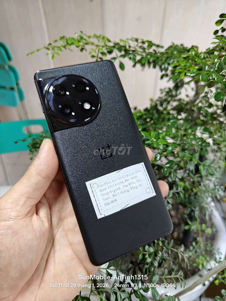 OnePlus Ace 2 (5G) 12/256 Pin89% Pin5000 Mới 99. Mua bán Điện thoại tại Huyện Trảng Bàng Tây Ninh được đăng bởi Sun Mobile Shop Điện Thoại Trảng Bàng Tây Ninh 01 hình 1