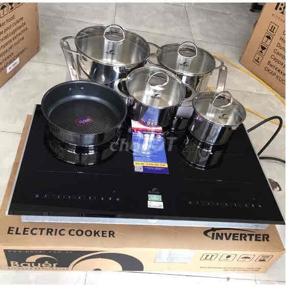 Combo Bếp từ Bauer 366SA + bộ nồi 9 chi tiết. Mua bán Bếp, lò, đồ điện nhà bếp tại Quận Thanh Xuân Hà Nội được đăng bởi My hình 1