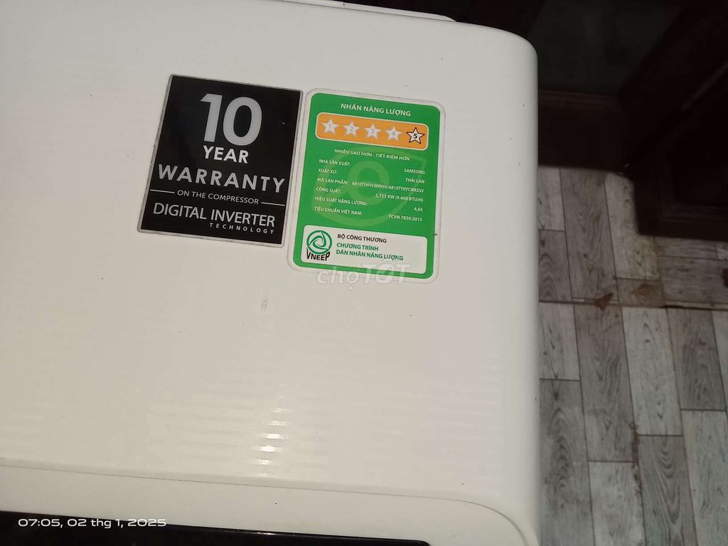 máy lạnh Samsung inverter 1.0hp chạy êm