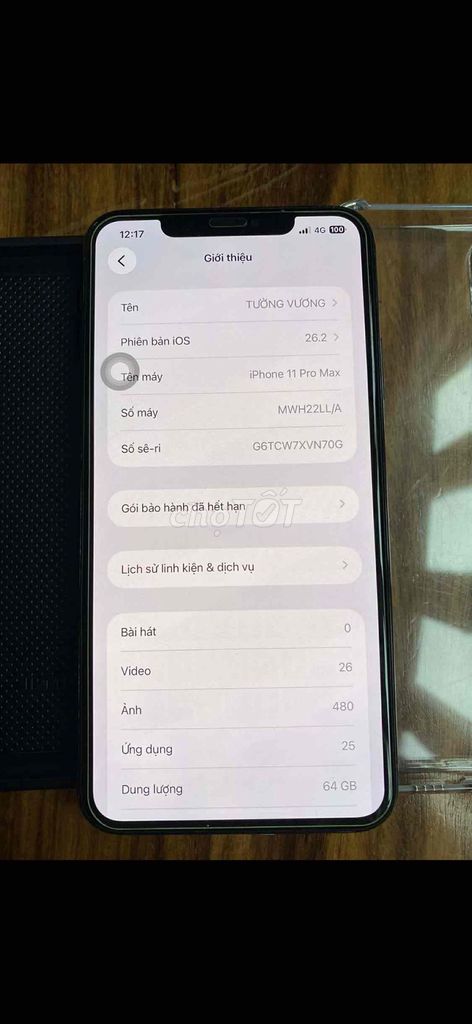 Apple iPhone 11 Pro  max 64GB Xám. Mua bán Điện thoại tại Huyện Mộ Đức Quảng Ngãi được đăng bởi Tống Tường Vương hình 1