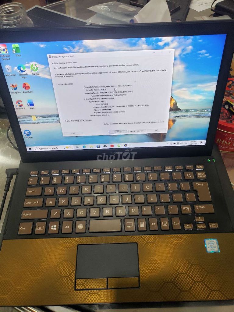 Vaio VJS131 i3 4GB Windows 10 Pro. Mua bán Laptop tại Quận 12 Tp Hồ Chí Minh được đăng bởi Thai Anh hình 1