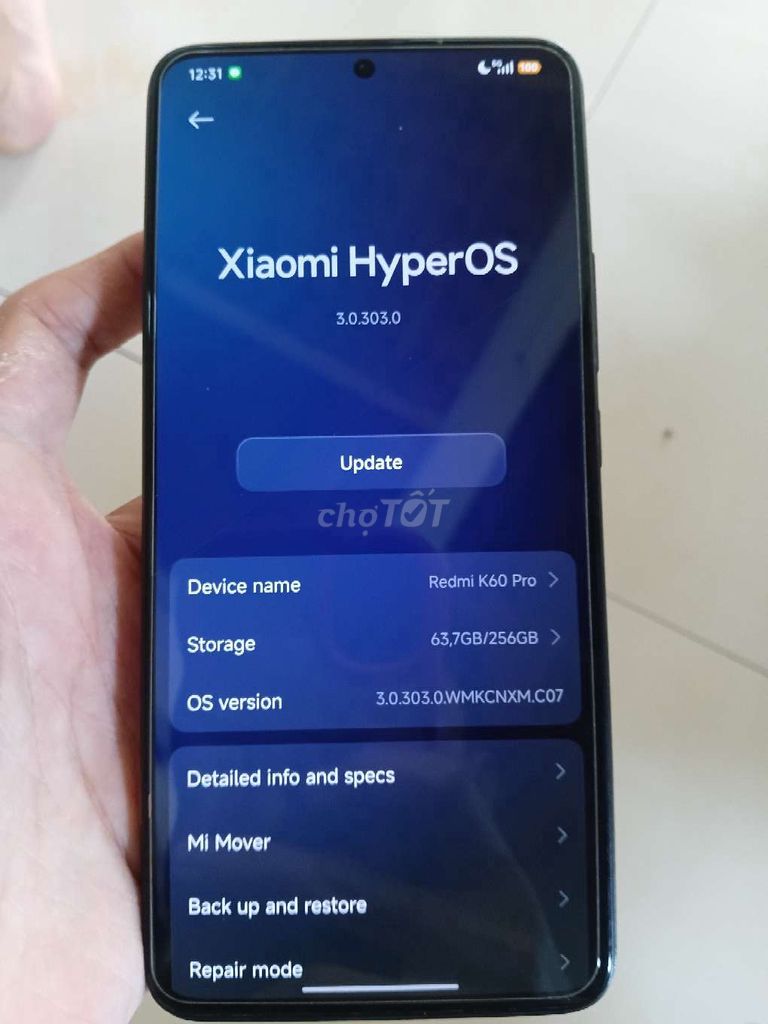 Xiaomi Redmi K60 Pro 256GB Đen. Mua bán Điện thoại tại Huyện Phù Mỹ Bình Định được đăng bởi Thanh Tuấn hình 1