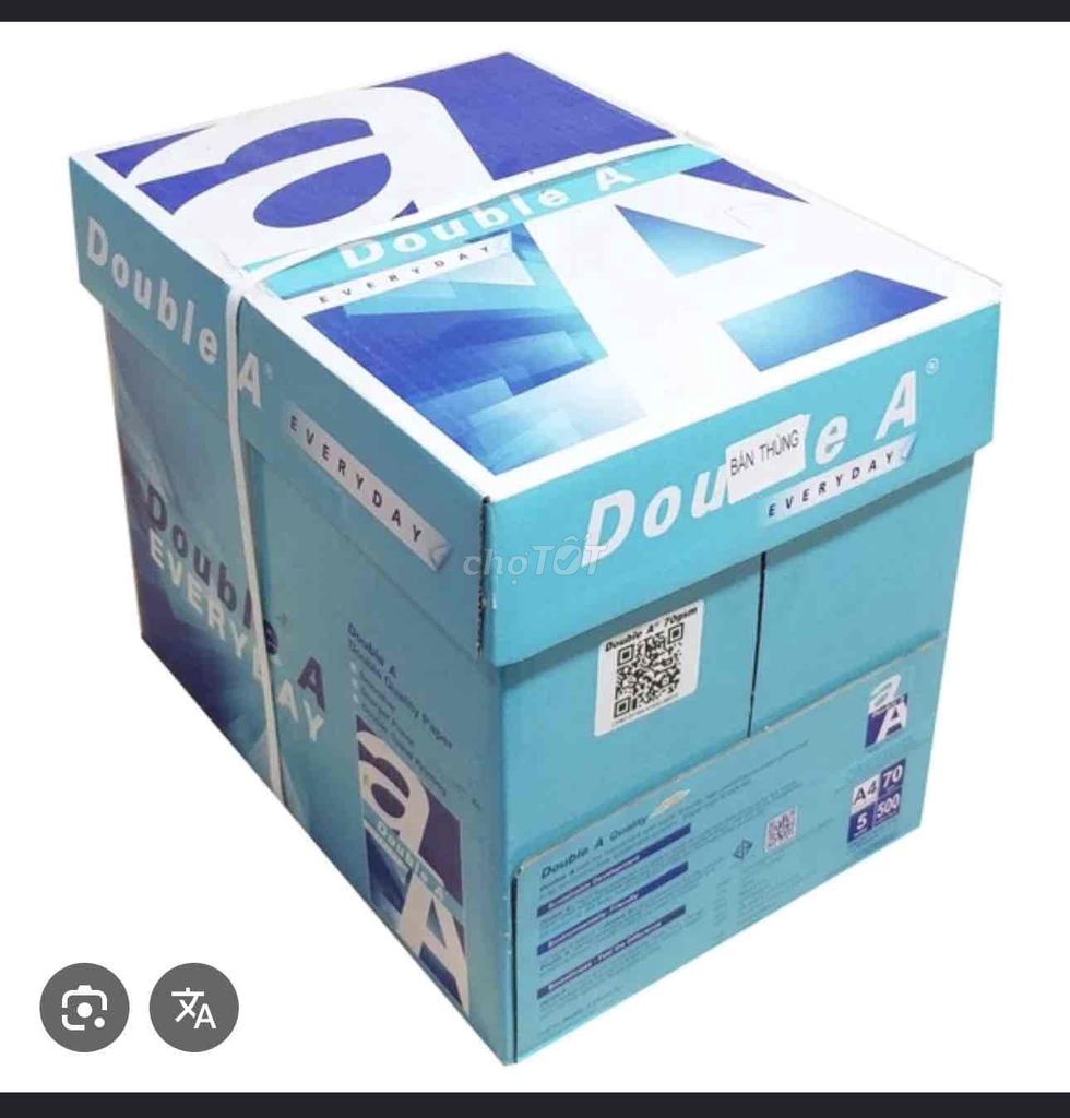 Giấy in Double A A4 70gsm mới nguyên seal. Mua bán Đồ dùng văn phòng tại Thành phố Thủ Đức Tp Hồ Chí Minh được đăng bởi TRAN THI QUYNH TRANG hình 1