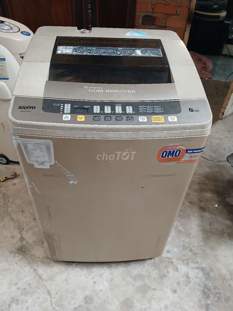 Máy giặt Sanyo 9kg Inverter Nâu cũ. Mua bán Máy giặt tại Quận Gò Vấp Tp Hồ Chí Minh được đăng bởi Anh manh hình 1