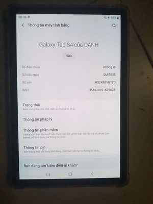 Ss tab s4 spen nứt lưng còn lại full cn. Mua bán Máy tính bảng tại Quận Bình Thạnh Tp Hồ Chí Minh được đăng bởi Danh Thanh Phan