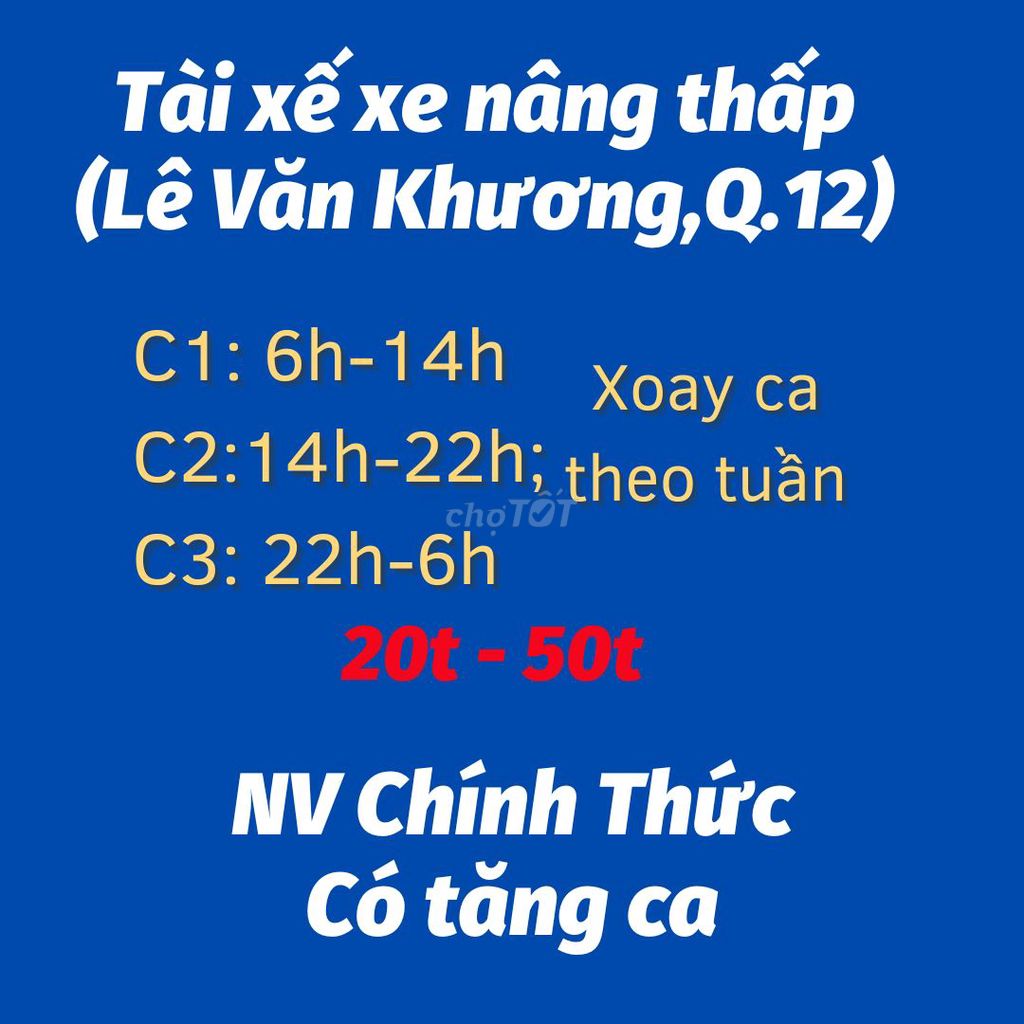 [Q.12] Tài Xế Xe Nâng đến 45t