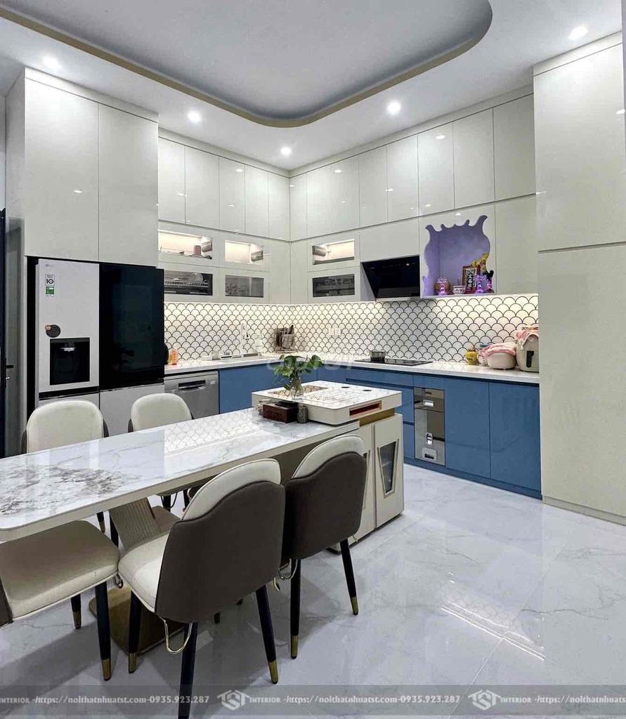 Thi công tủ bếp cánh Acrylic sang trọng. Dịch vụ tại Quận Thanh Khê Đà Nẵng được đăng bởi Nội thất bếp trọn gói TST  hình 1