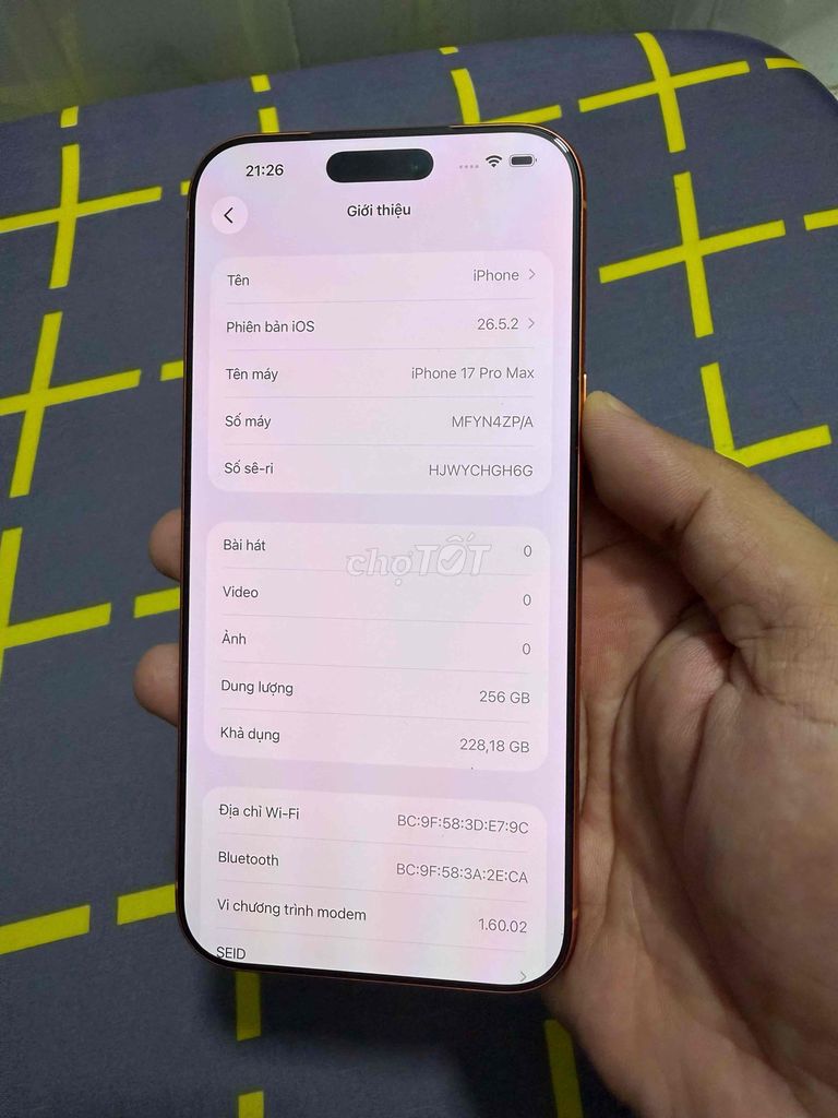 Apple iPhone 17prm. Mua bán Điện thoại tại Quận 7 Tp Hồ Chí Minh được đăng bởi Giang hình 1