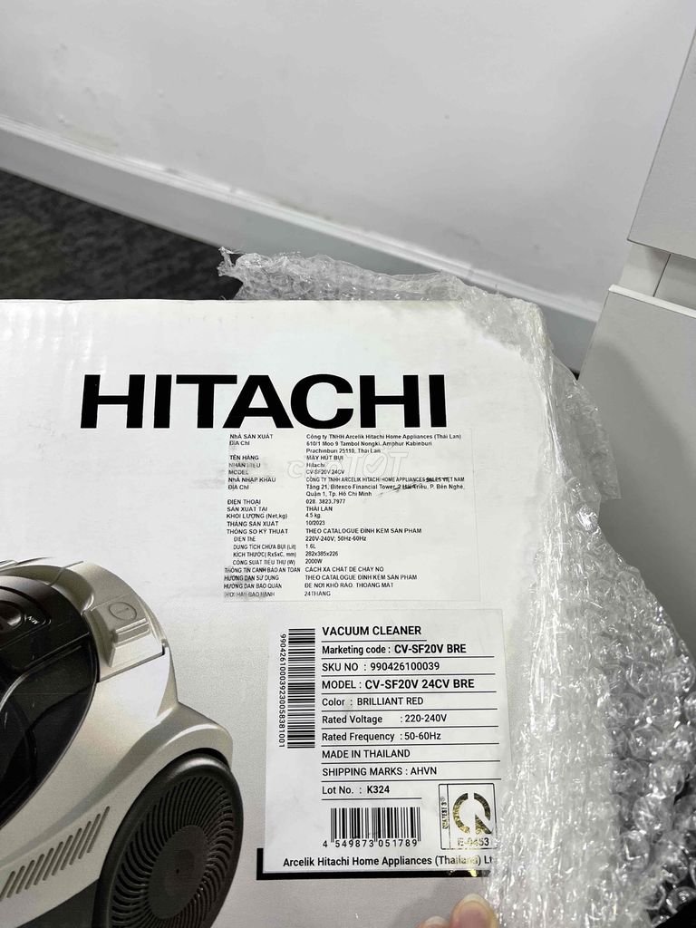 MÁY HÚT BỤI HITACHI cv-sf20v 2000w