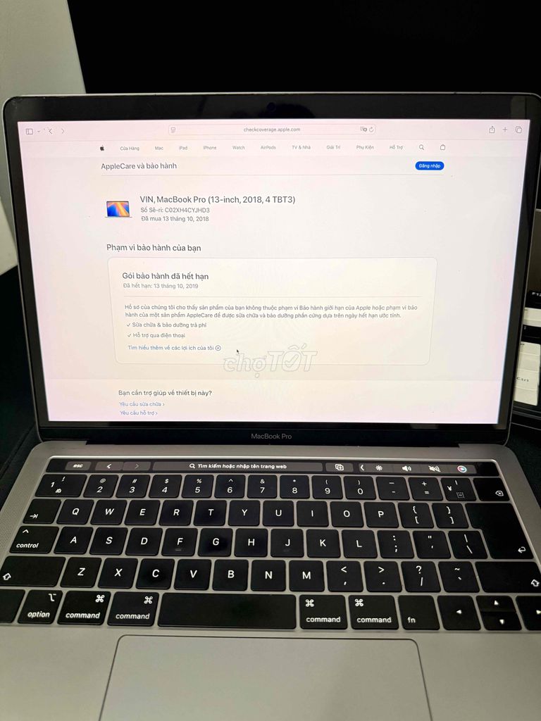 Apple MacBook Pro 2018 I5 13 inch 512GB. Mua bán Laptop tại Quận Ngũ Hành Sơn Đà Nẵng được đăng bởi Hoàng Việt hình 1