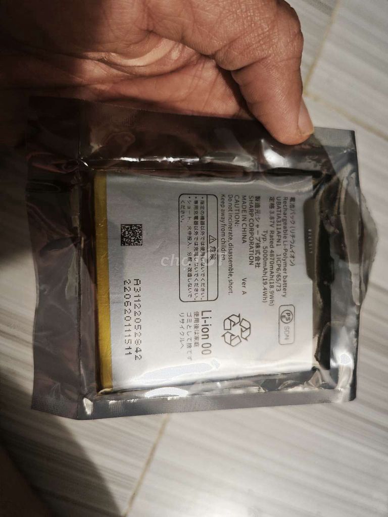 Pin xịn cho Sharp Aquos R7 hàng mới chưa xài. Mua bán Linh kiện (RAM, Card...) tại Quận 6 Tp Hồ Chí Minh được đăng bởi Quốc Huy hình 1