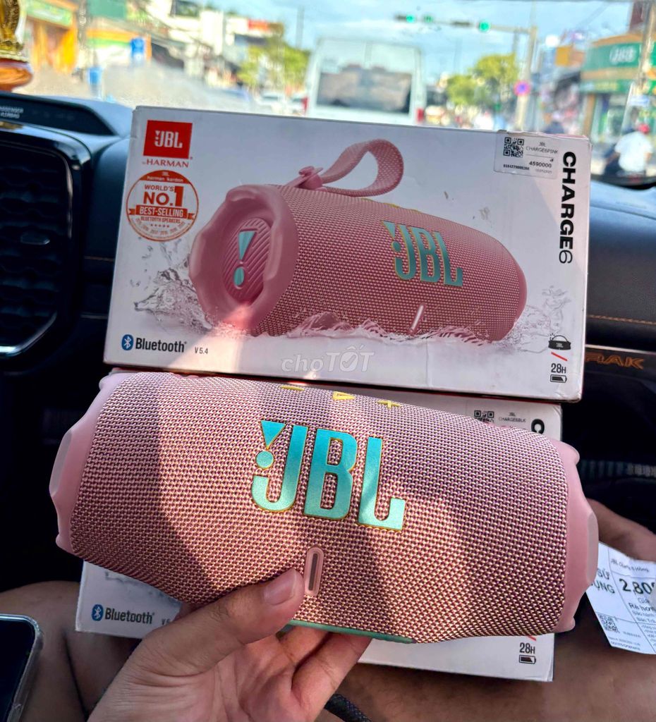 Loa Bluetooth JBL CHARGE 6 Hồng. Mua bán Tivi, Âm thanh tại Quận Thanh Khê Đà Nẵng được đăng bởi GẠO STORE ĐIỆN THOẠI TRẢ GÓP GIÁ RẺ ĐÀ NẴNG hình 1