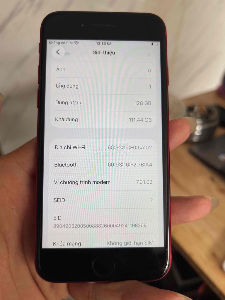 Apple iPhone SE 2020 128GB Đỏ 98%. Mua bán Điện thoại tại Quận 12 Tp Hồ Chí Minh được đăng bởi Nguyễn Cao Cường hình 1