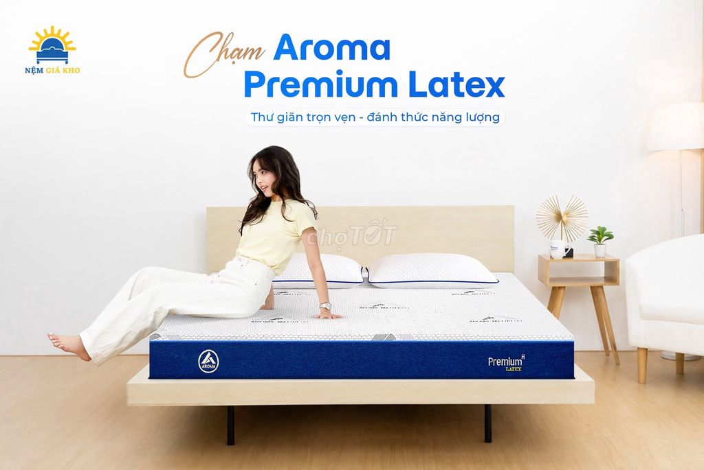 Nệm lò xo Aroma Cool Coil Premium Latex. Mua bán Giường, chăn ga gối nệm tại Quận Ninh Kiều Cần Thơ được đăng bởi Nệm Giá Kho 106B Mậu Thân Cần Thơ hình 1