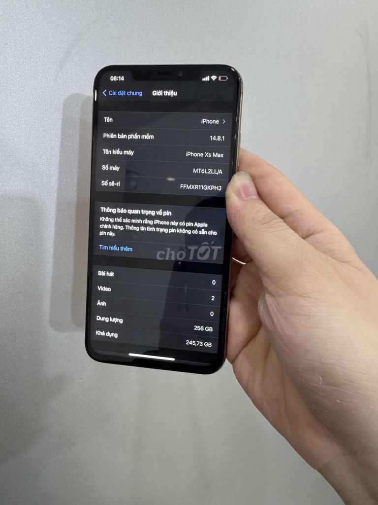 Apple iPhone XS Max 256GB Vàng. Mua bán Điện thoại tại Quận 11 Tp Hồ Chí Minh được đăng bởi Minh phạm hình 1