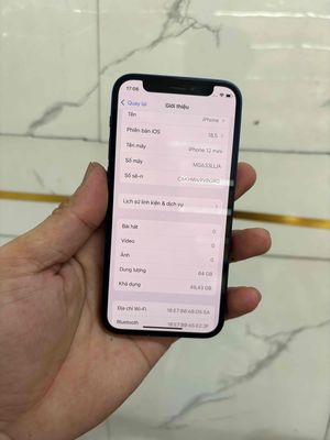 iphone 12mini 64G bản quốc tế full chức năng. Mua bán Điện thoại tại Quận Liên Chiểu Đà Nẵng được đăng bởi GT shop